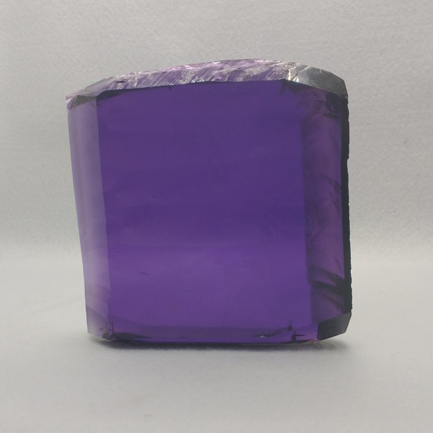 Synthetic Hydrothermal Quartz Amethyst Lab Created Faceting Rough
