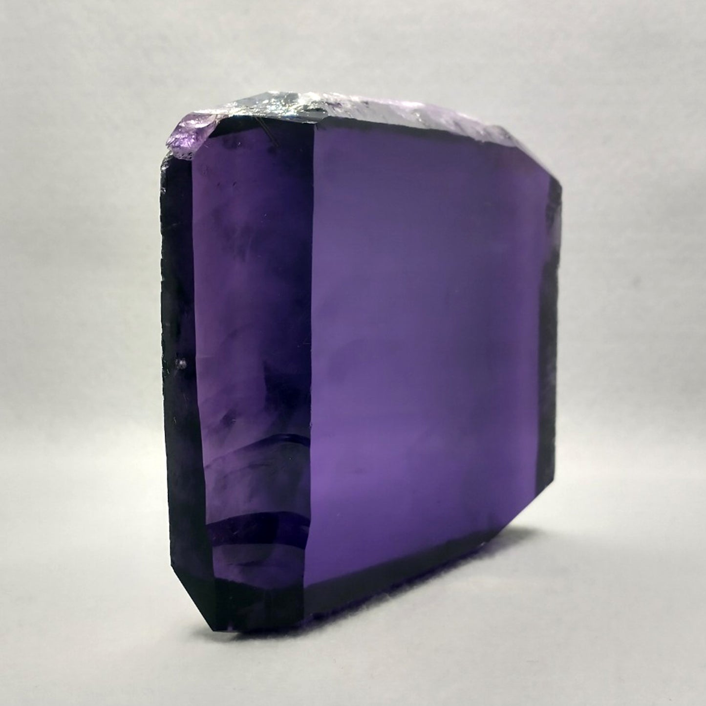 Synthetic Hydrothermal Quartz Amethyst Lab Created Faceting Rough