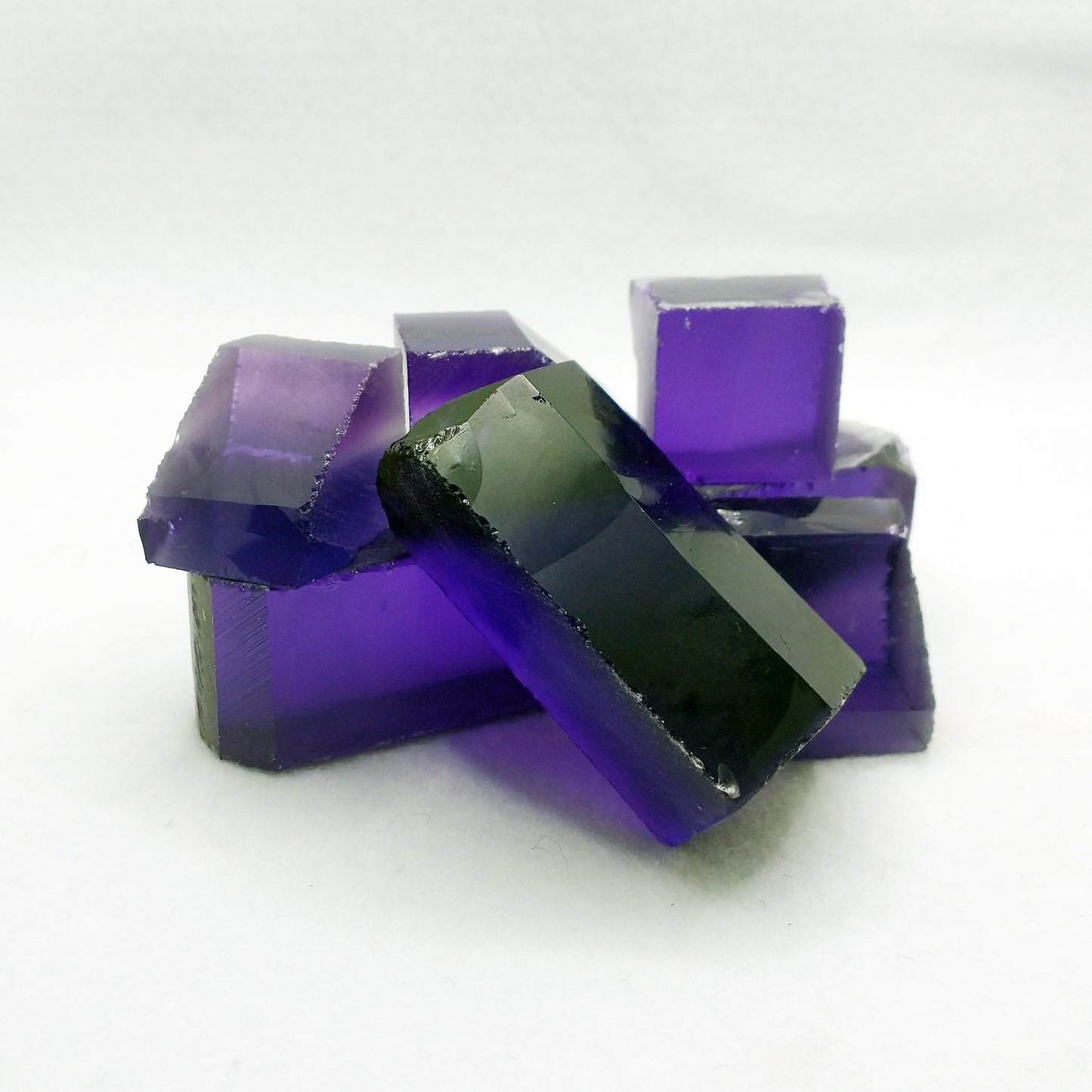 Synthetic Hydrothermal Quartz Amethyst Lab Created Faceting Rough