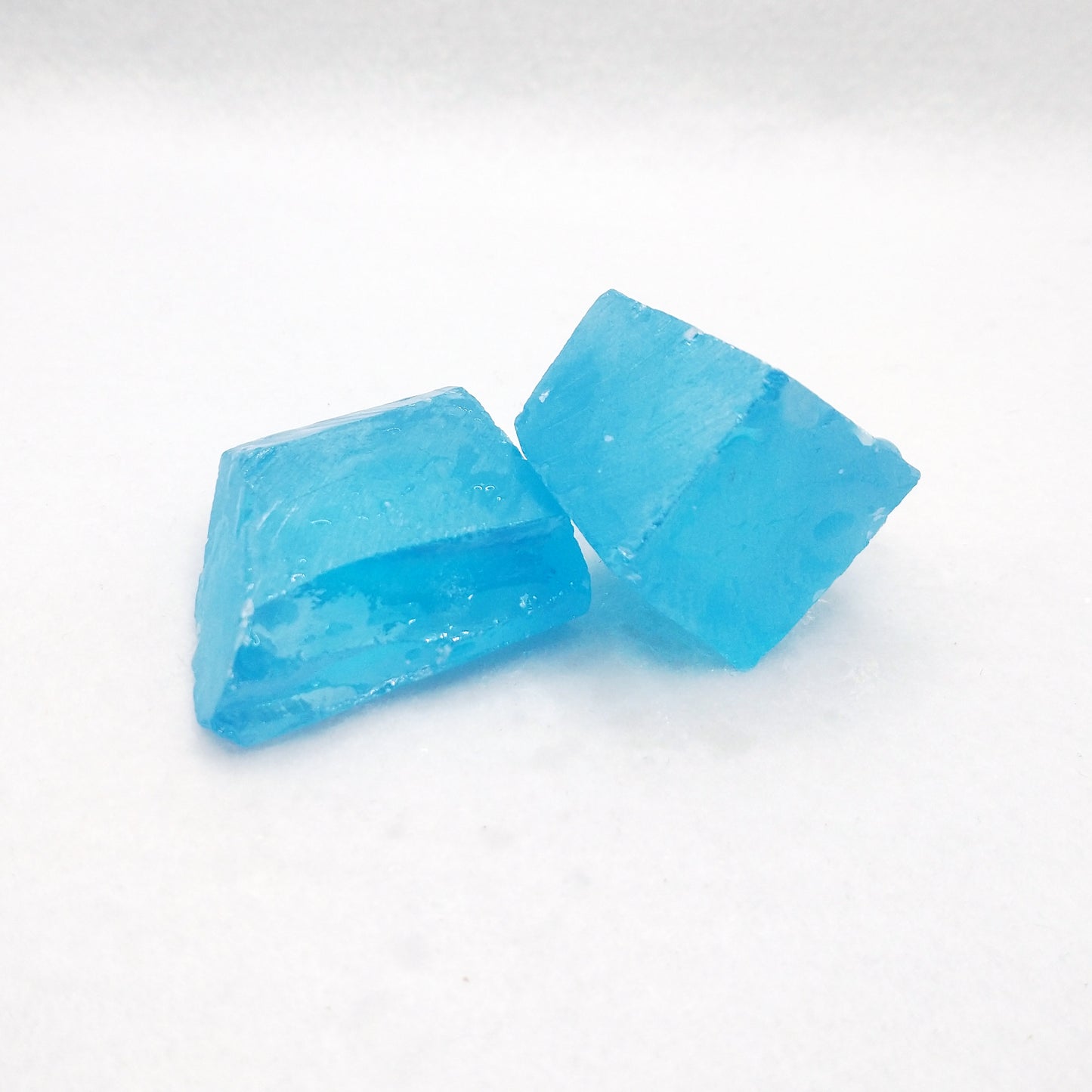 Aqua Cubic Zirconia Lab Created Synthetic Faceting Rough
