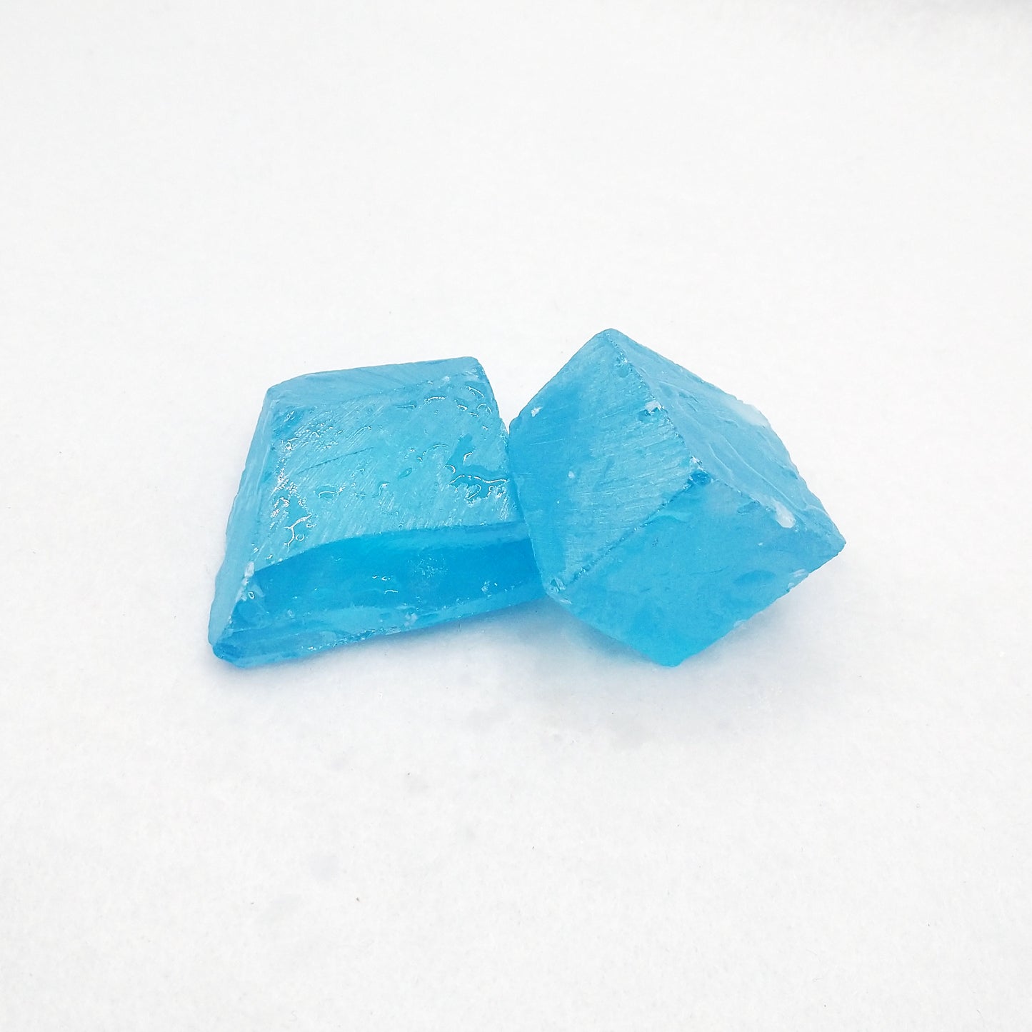 Aqua Cubic Zirconia Lab Created Synthetic Faceting Rough