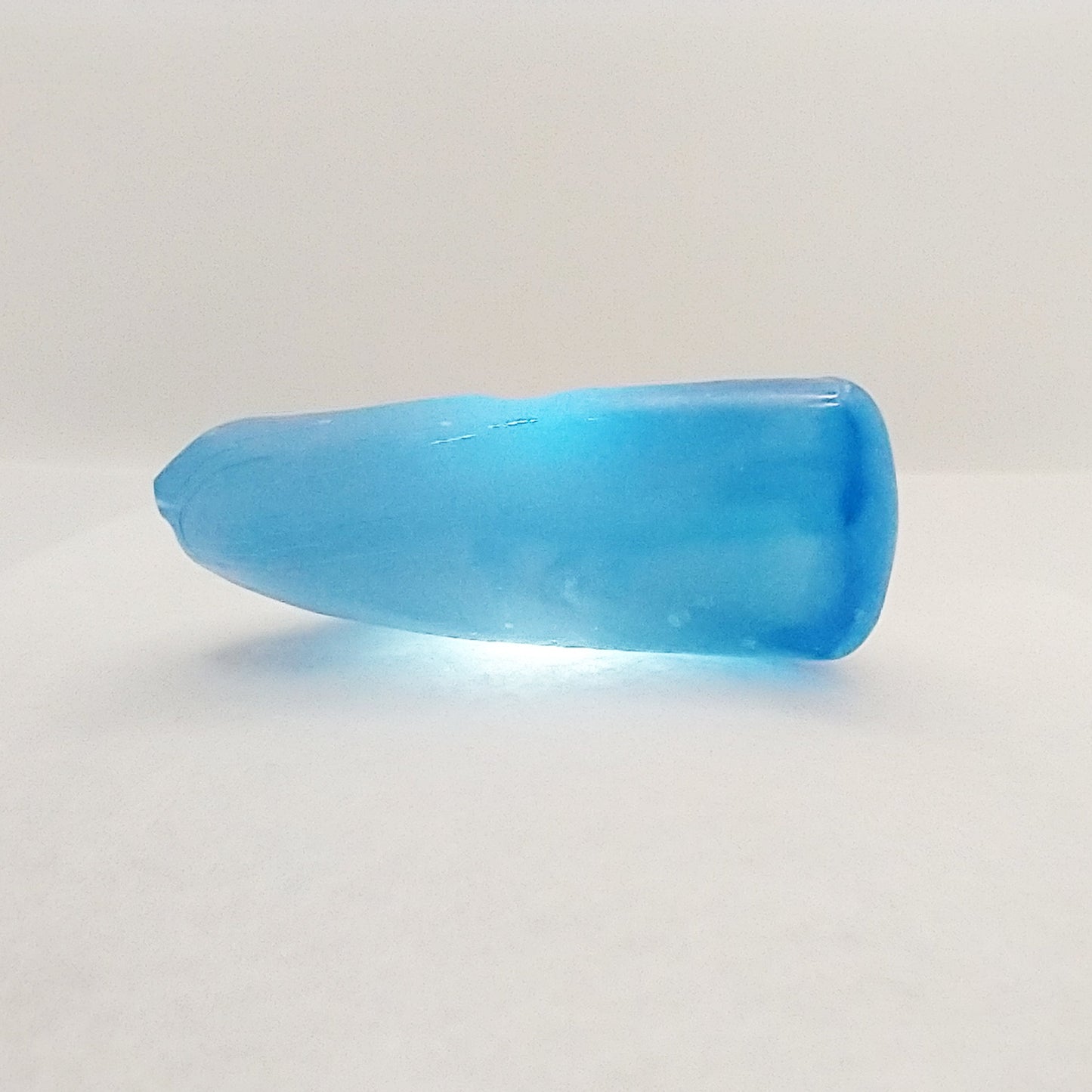 Synthetic Spinel #104 Aquamarine Lab Created Faceting Rough