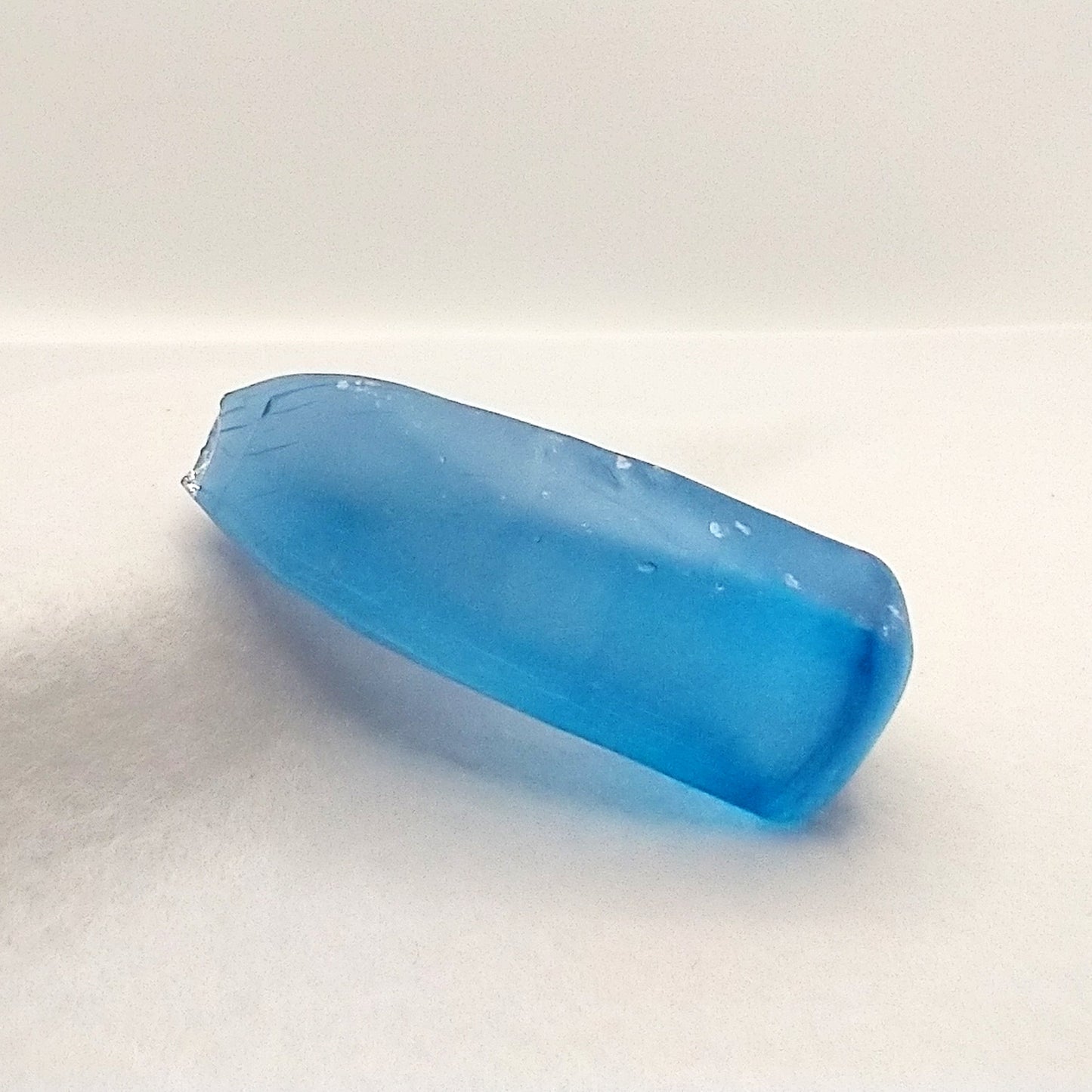 Synthetic Spinel #104 Aquamarine Lab Created Faceting Rough