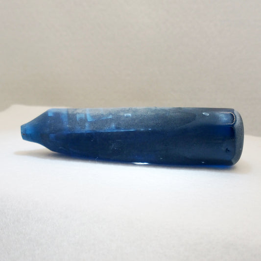 Synthetic Spinel #119 Dark Blue Sapphire Lab Created Faceting Rough