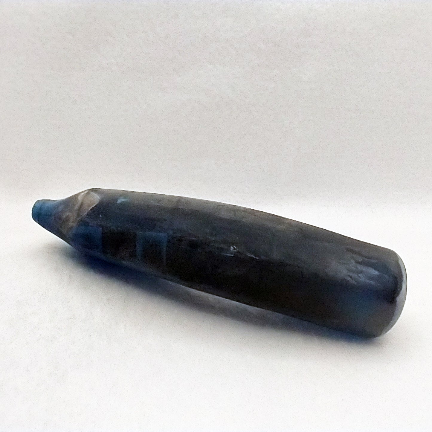 Synthetic Spinel #119 Dark Blue Sapphire Lab Created Faceting Rough