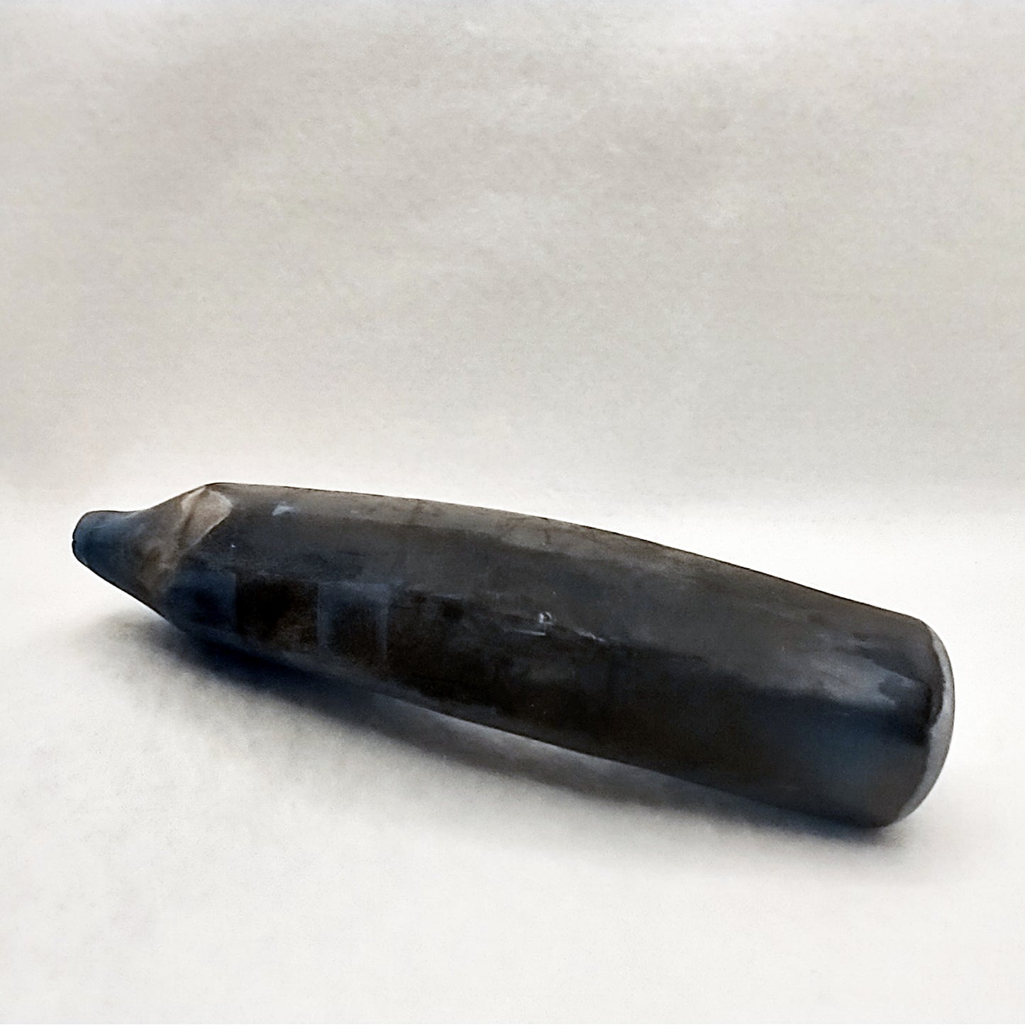 Synthetic Spinel #119 Dark Blue Sapphire Lab Created Faceting Rough