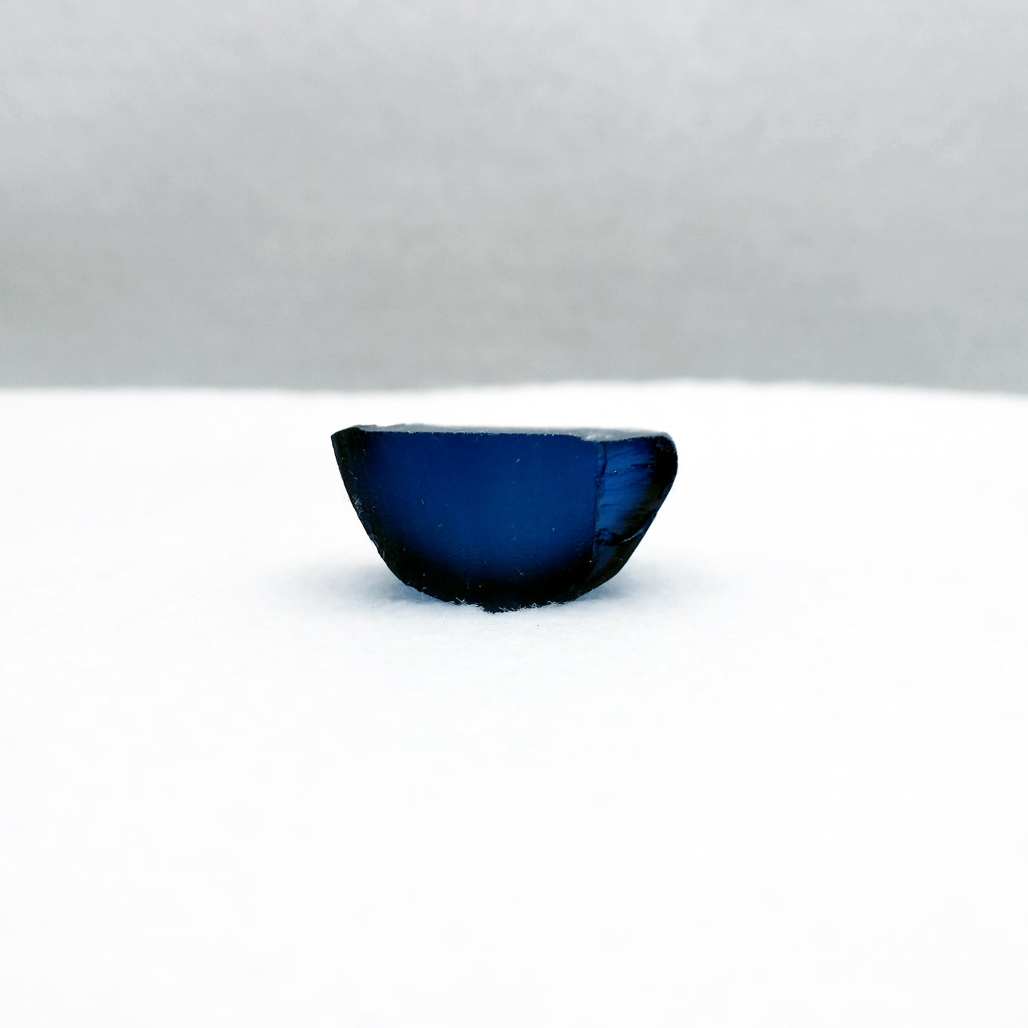 Synthetic Spinel #119 Dark Blue Sapphire Lab Created Faceting Rough