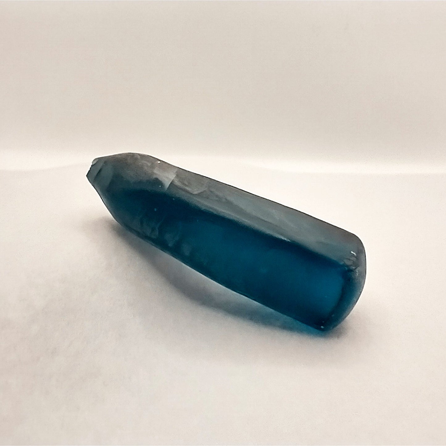 Synthetic Spinel #120 Teal Blue Lab Created Faceting Rough
