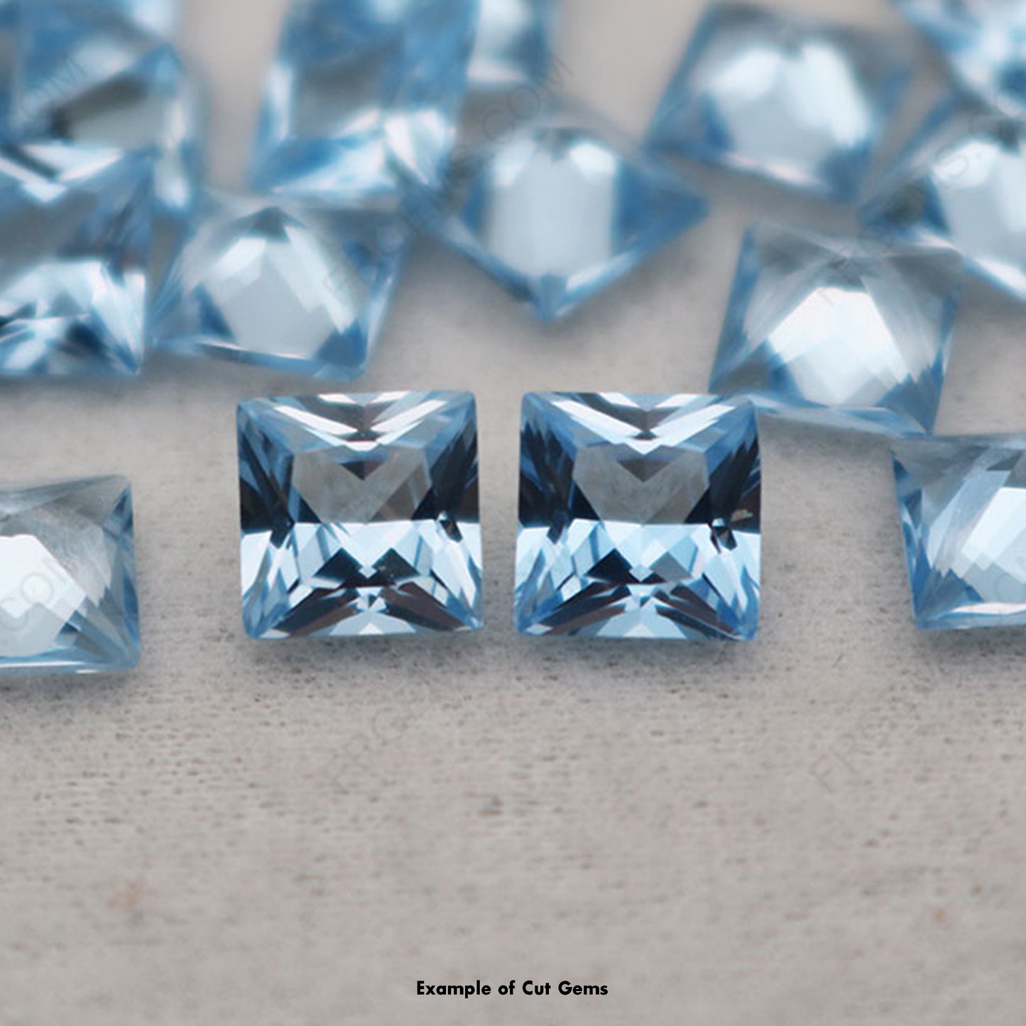 Synthetic Spinel #104 Aquamarine Lab Created Faceting Rough
