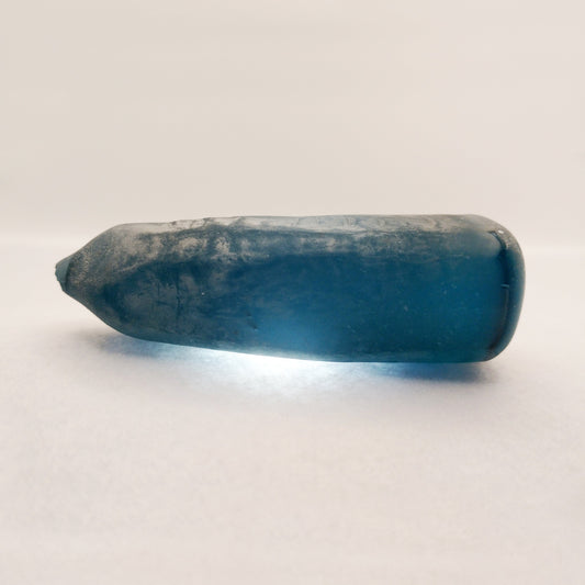 Synthetic Spinel #120 Teal Blue Lab Created Faceting Rough