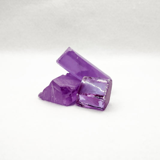 Color Change Lavender to Pink Cubic Zirconia Lab Created Synthetic Faceting Rough