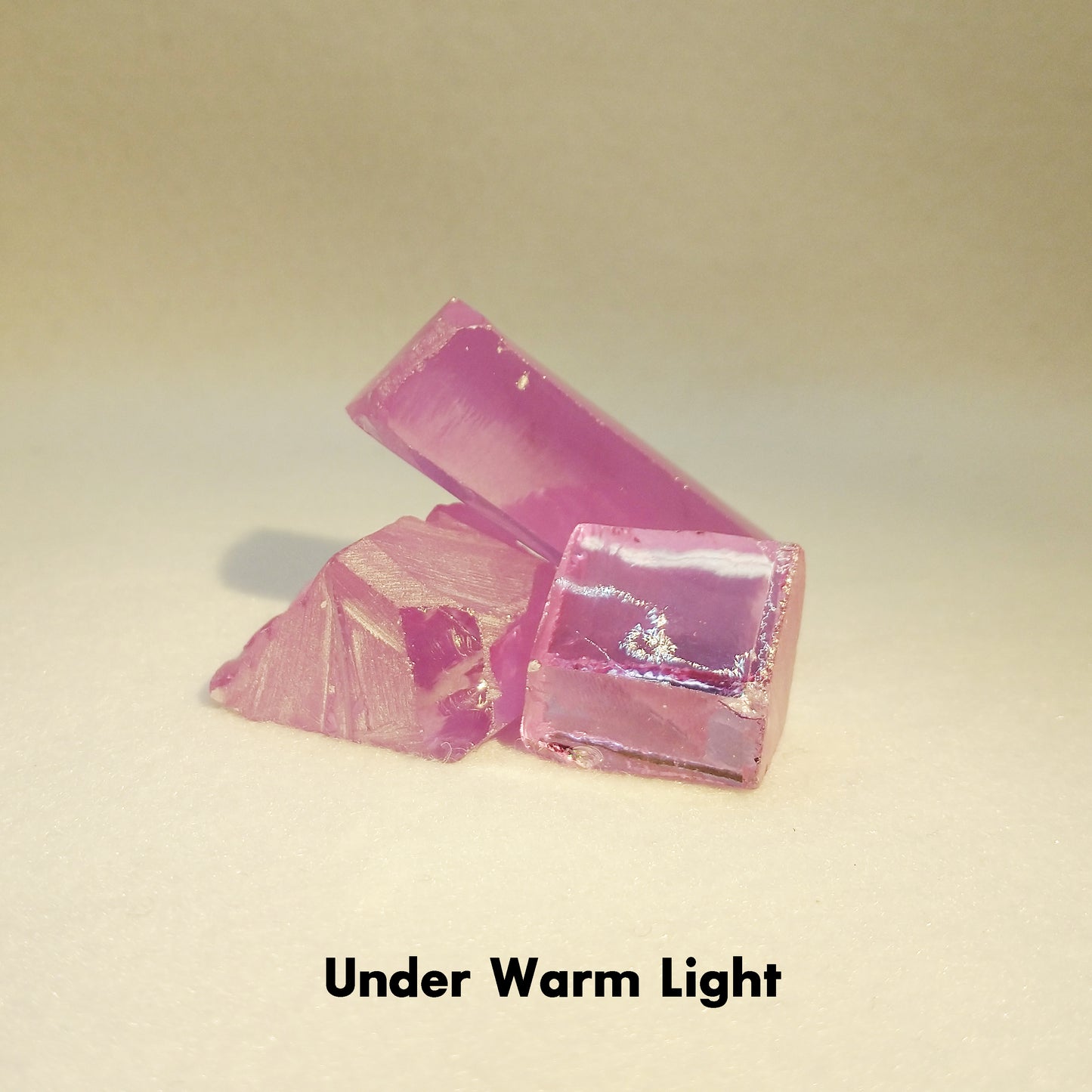 Color Change Lavender to Pink Cubic Zirconia Lab Created Synthetic Faceting Rough