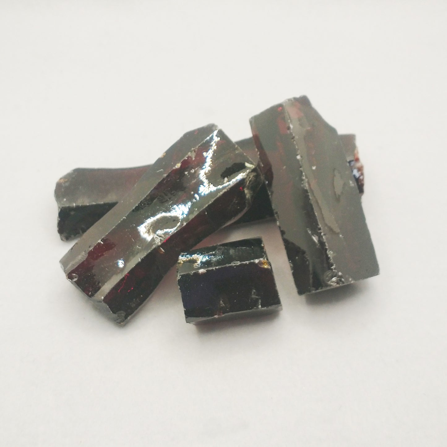 Dark Garnet Red Cubic Zirconia Lab Created Synthetic Faceting Rough