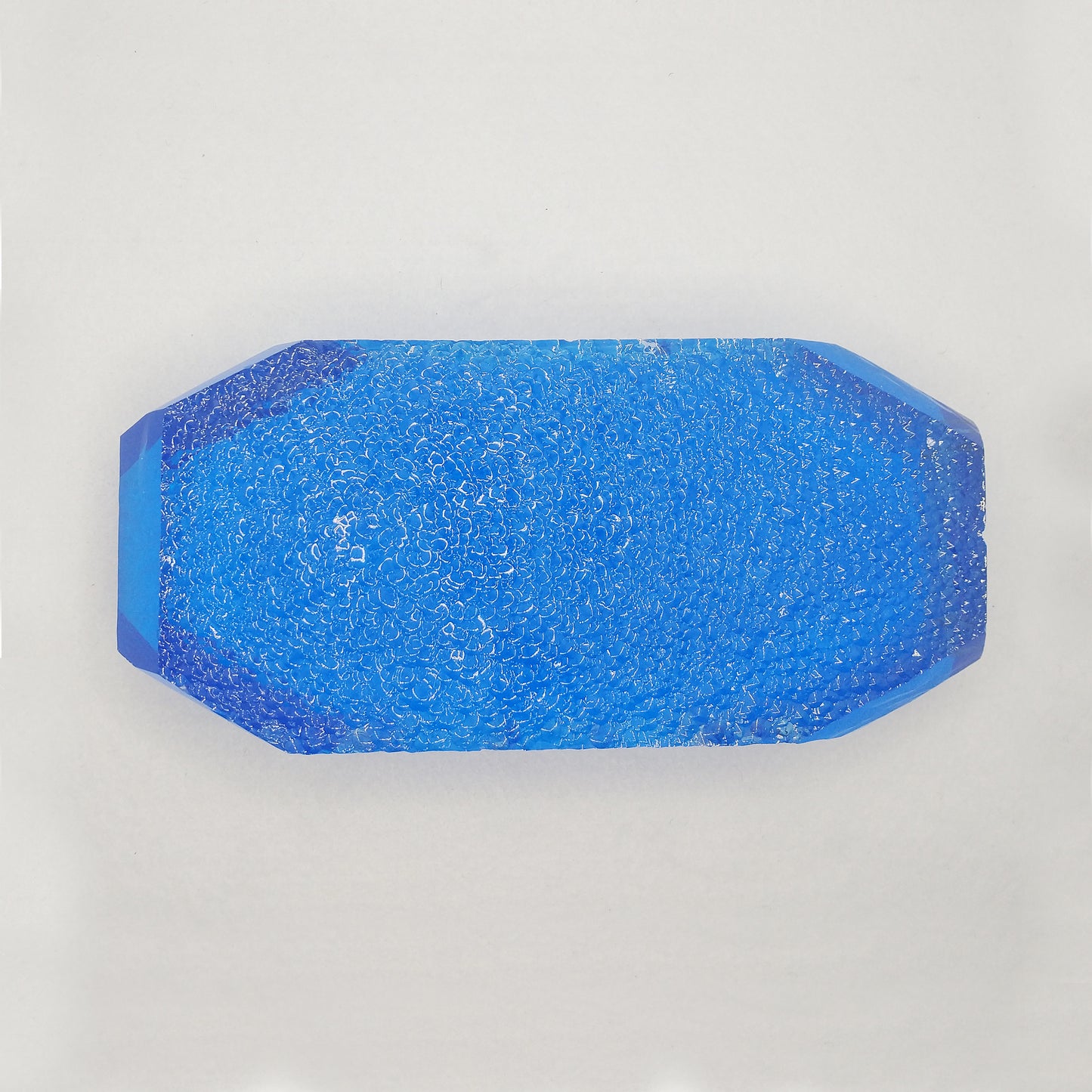 Synthetic Hydrothermal Medium Cobalt Blue Lab Created Faceting Rough
