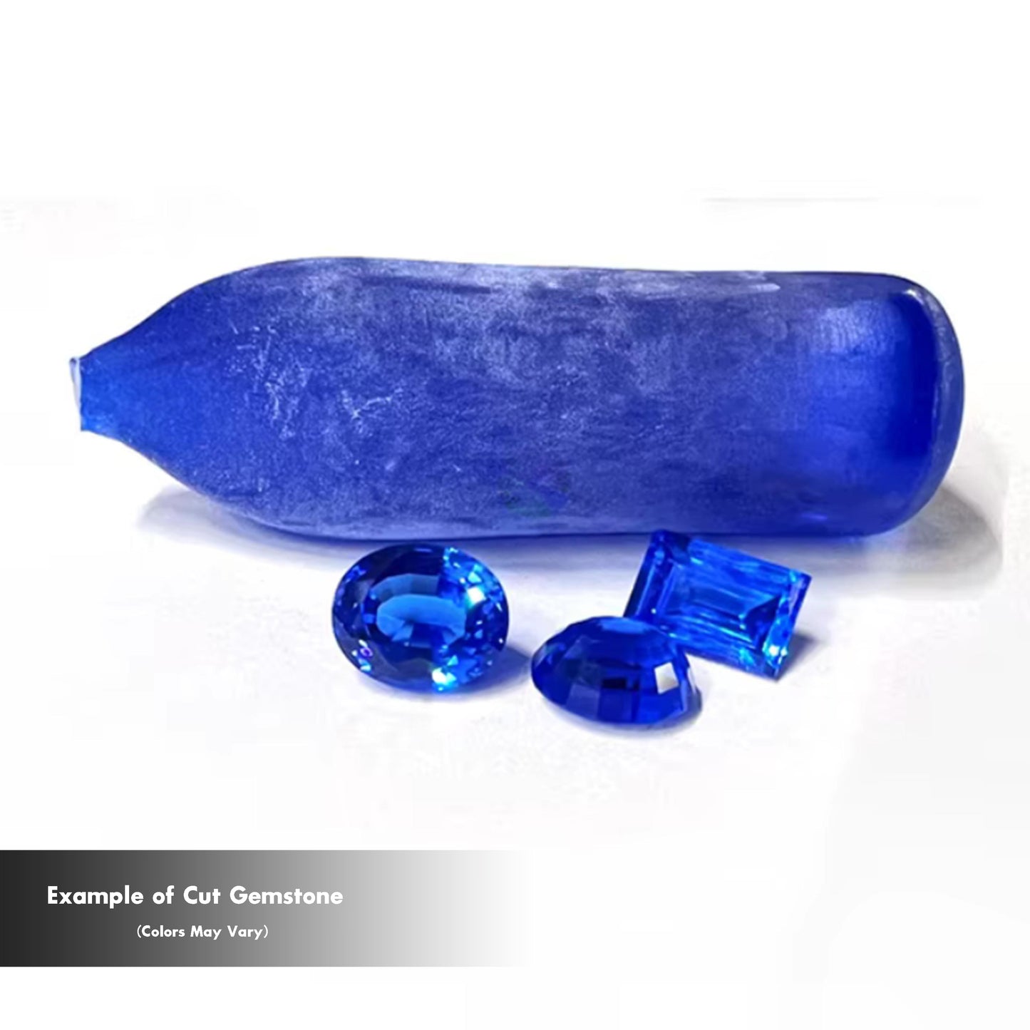 Synthetic Spinel #111 Cobalt Blue Lab Created Faceting Rough