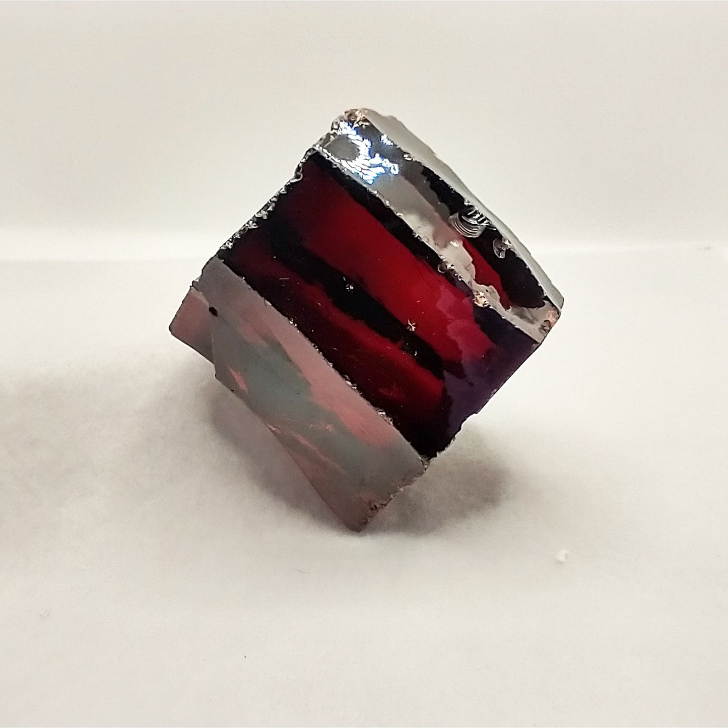 Light Garnet Red Cubic Zirconia Lab Created Synthetic Faceting Rough