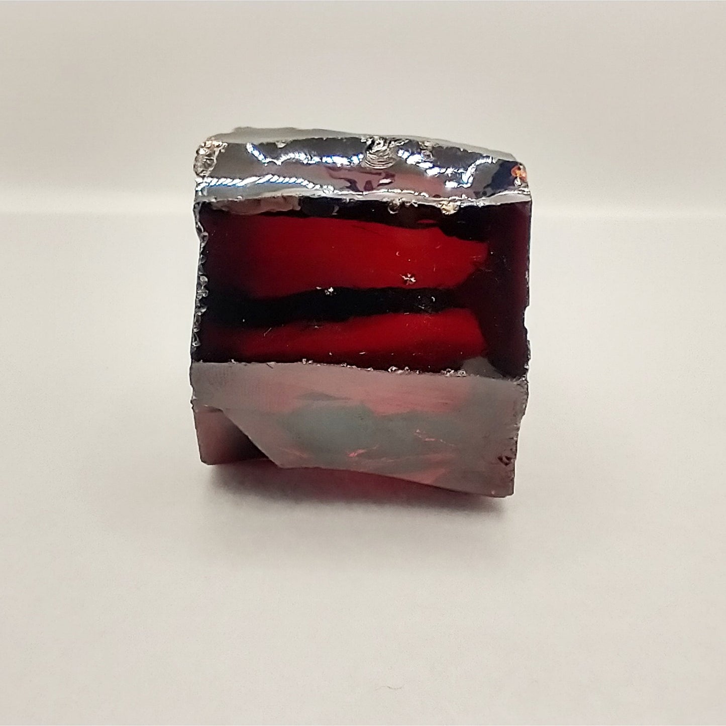 Light Garnet Red Cubic Zirconia Lab Created Synthetic Faceting Rough