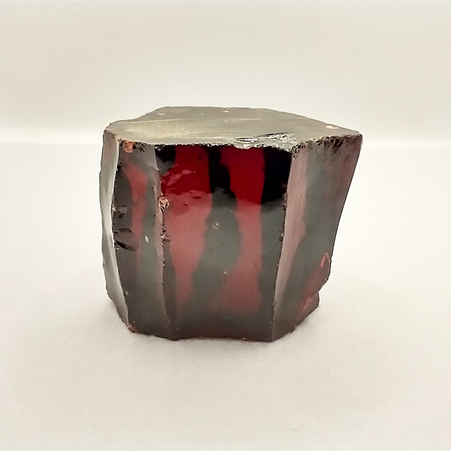 Light Garnet Red Cubic Zirconia Lab Created Synthetic Faceting Rough