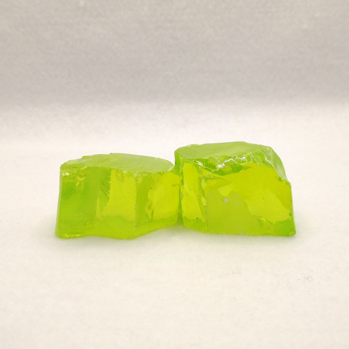 Green Apple Cubic Zirconia Lab Created Synthetic Faceting Rough
