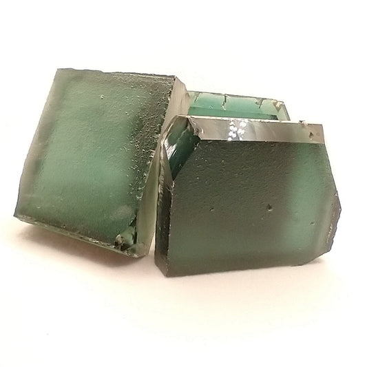 Synthetic Hydrothermal Quartz Green Lab Created Faceting Rough