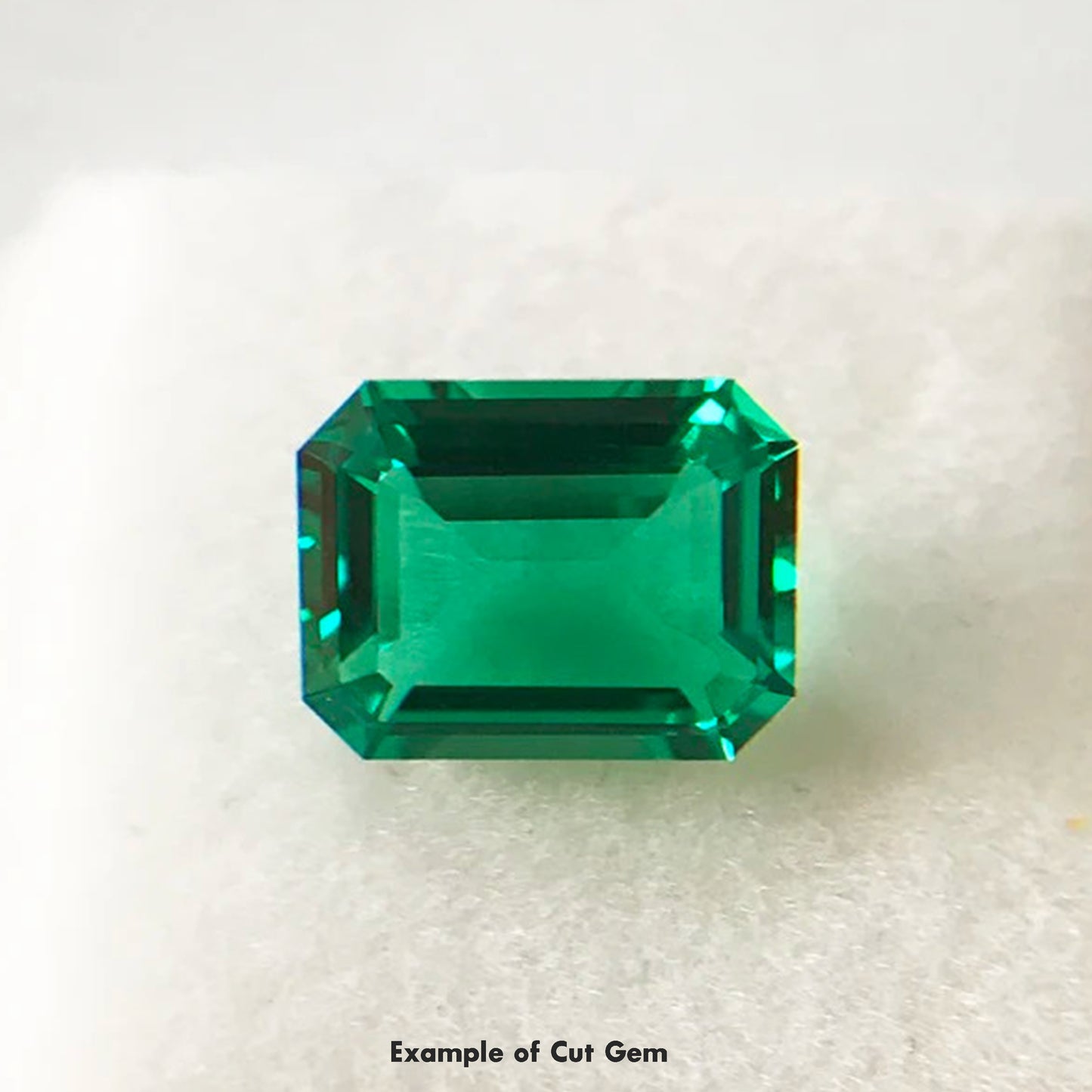 Synthetic Hydrothermal Quartz Green Lab Created Faceting Rough
