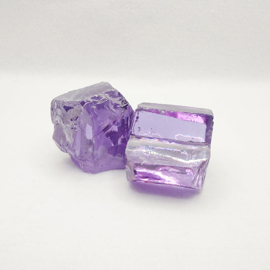 Lavender Cubic Zirconia Lab Created Synthetic Faceting Rough