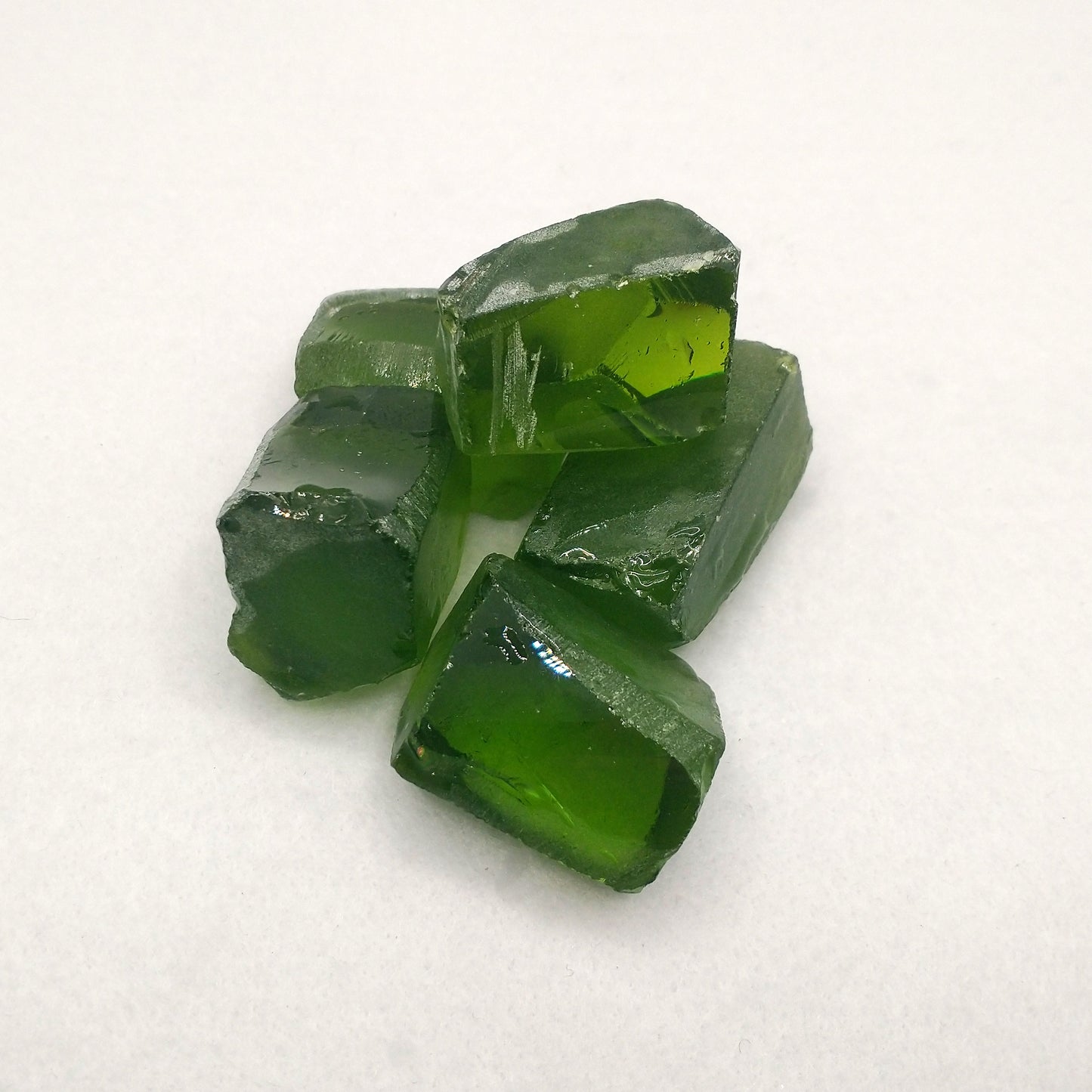 Peridot 172 Nanosital Lab Created Synthetic Faceting Rough