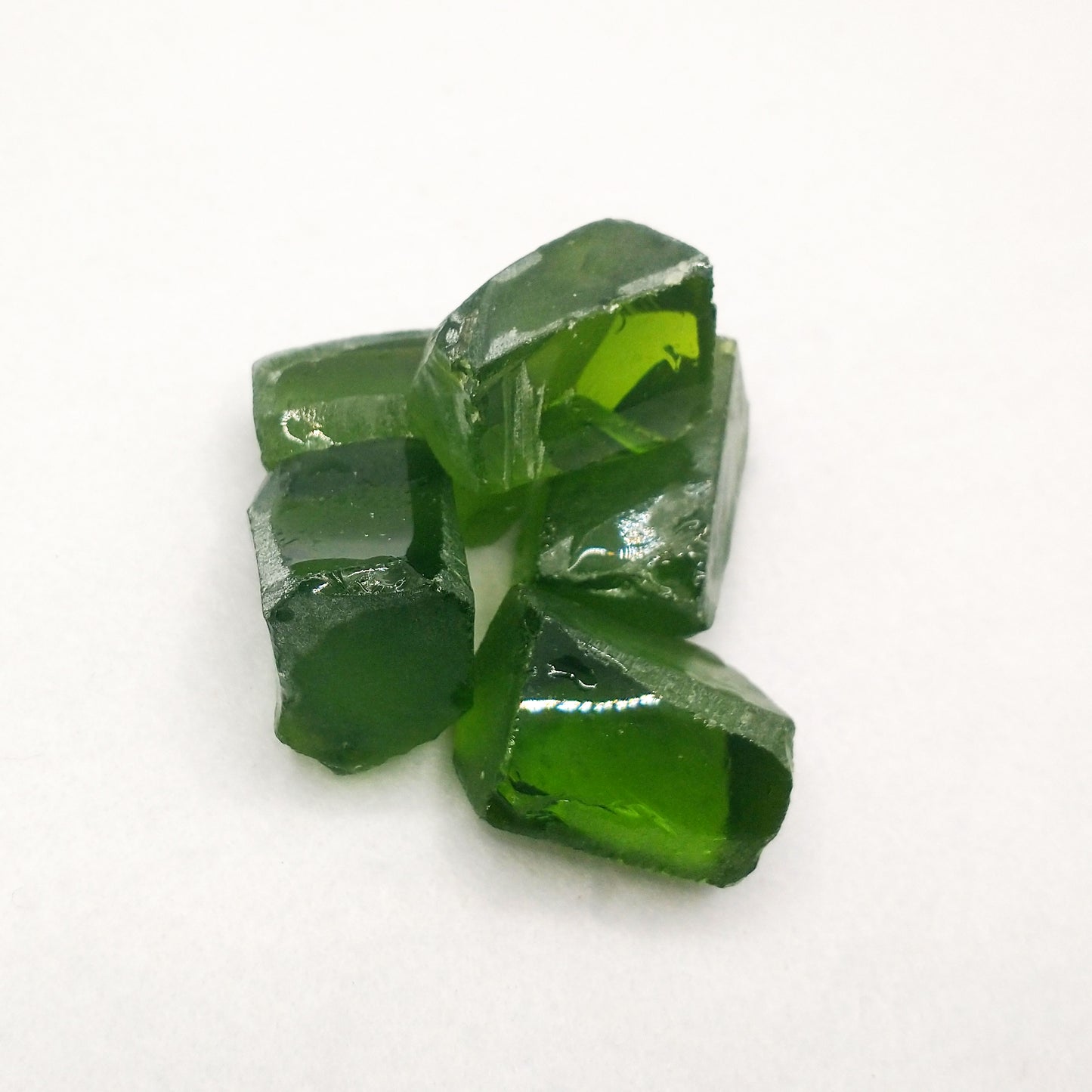 Peridot 172 Nanosital Lab Created Synthetic Faceting Rough