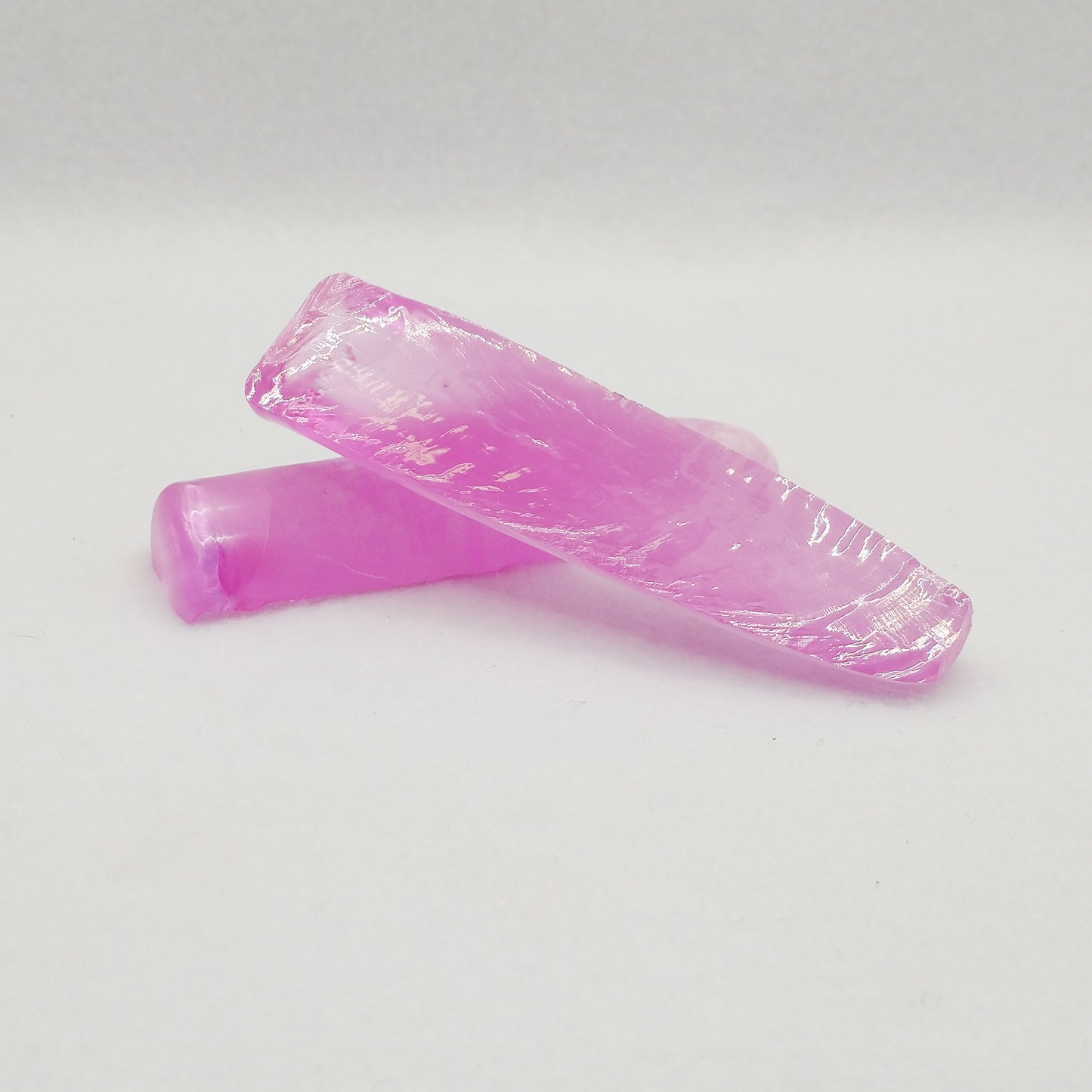 Synthetic Corundum #1.25 Bright Light Pink Lab Created Faceting Rough
