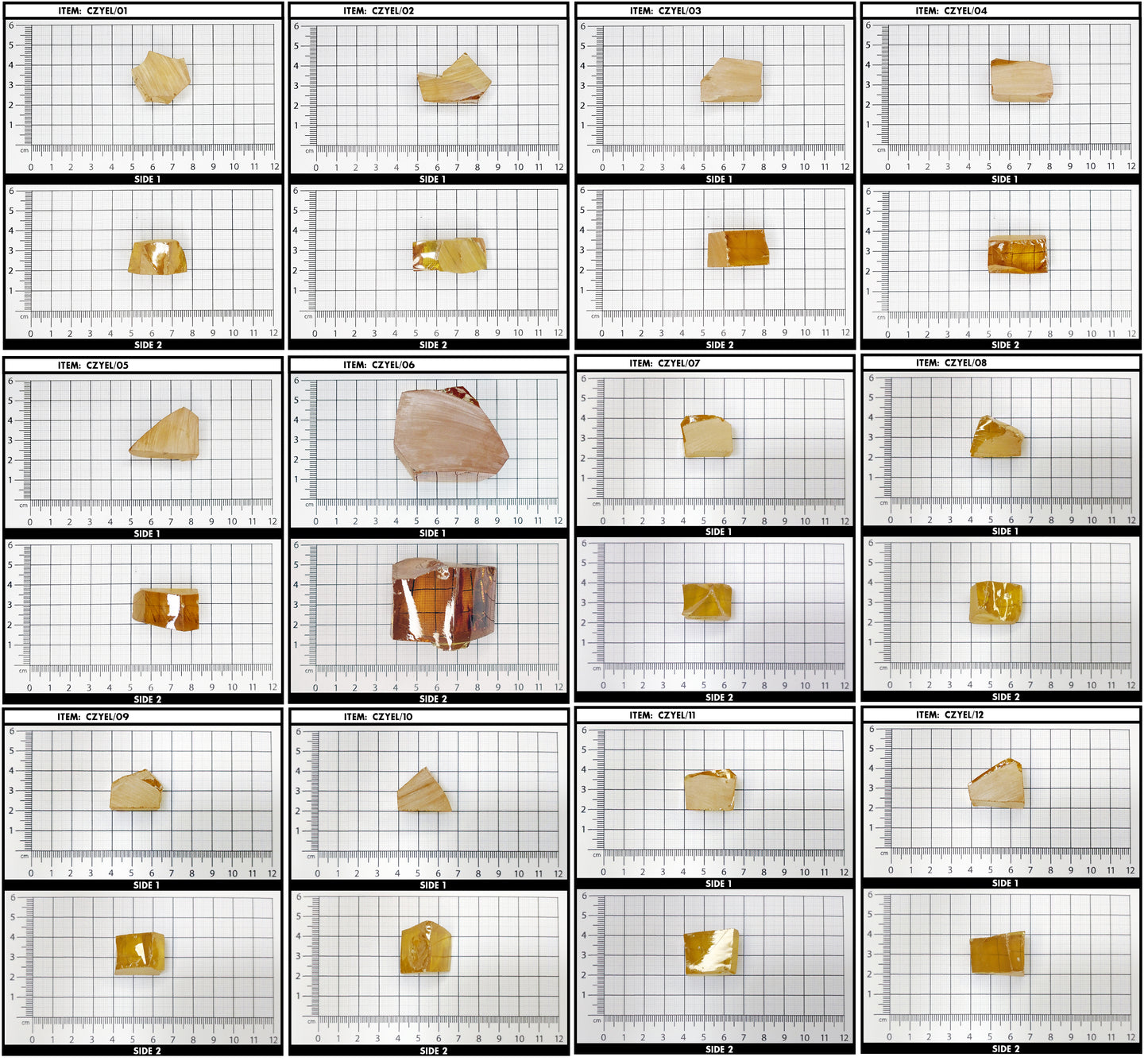 Yellow Cubic Zirconia Lab Created Synthetic Faceting Rough