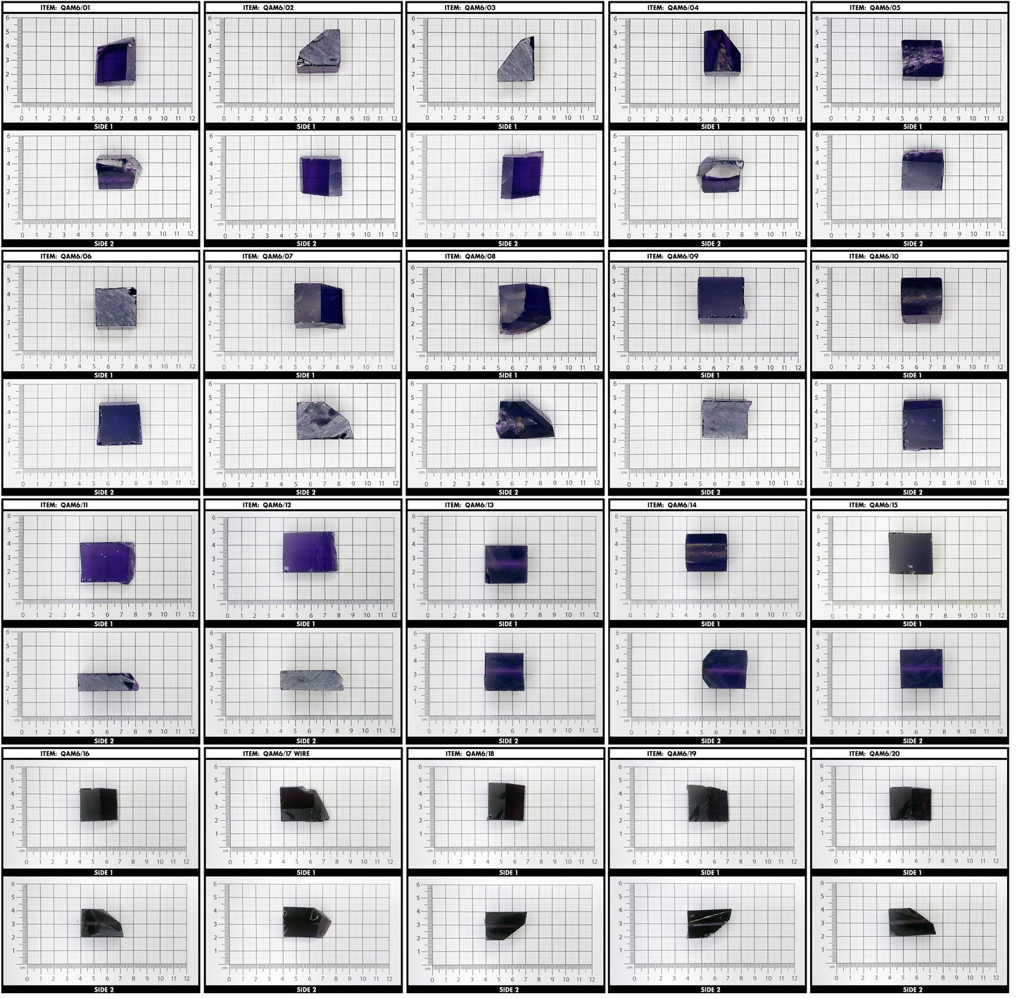 Synthetic Hydrothermal Quartz Amethyst Lab Created Faceting Rough