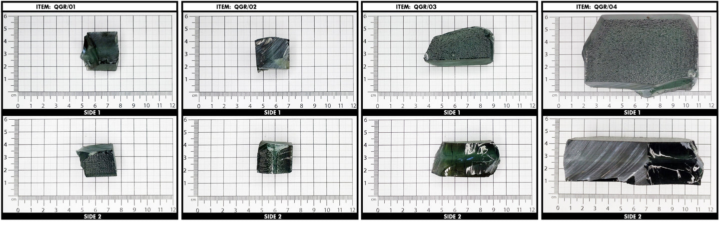Synthetic Hydrothermal Quartz Green Lab Created Faceting Rough
