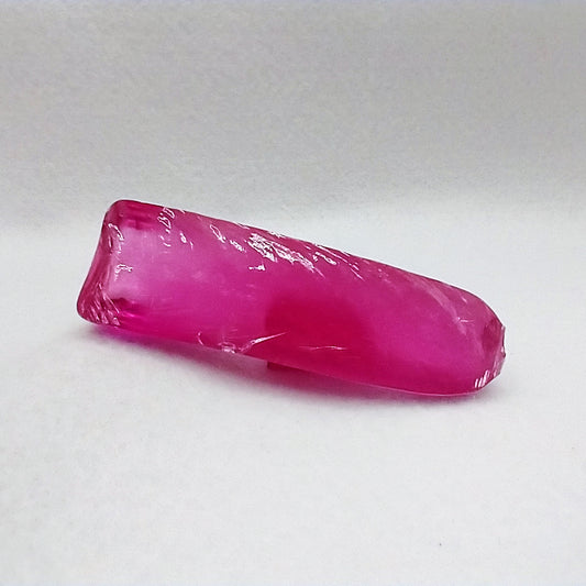 Synthetic Corundum #2 Bright Pink Lab Created Faceting Rough
