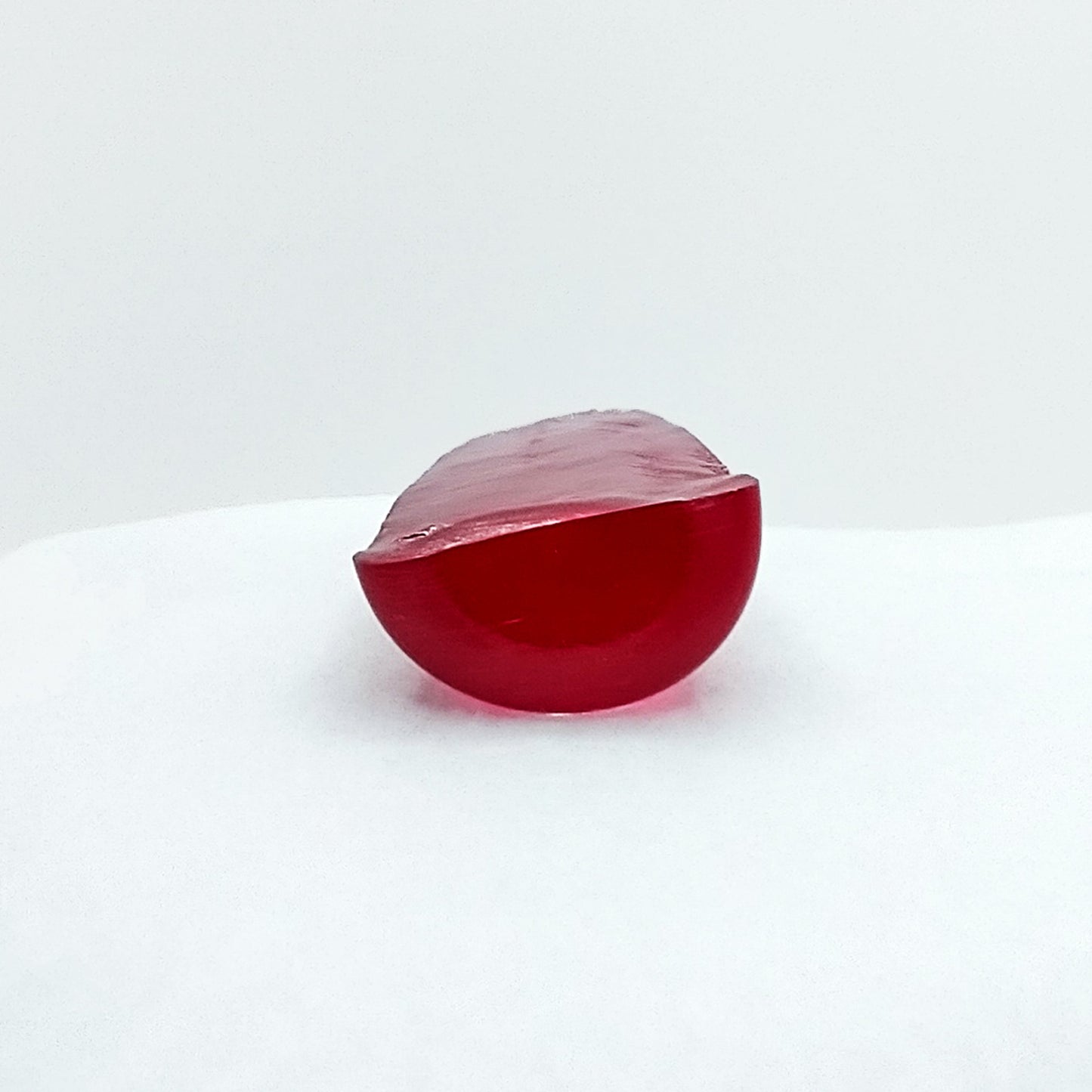 Synthetic Corundum #3 Reddish Pink Lab Created Faceting Rough
