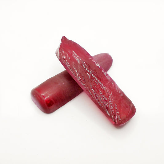Synthetic Corundum #5 Ruby Red Lab Created Faceting Rough