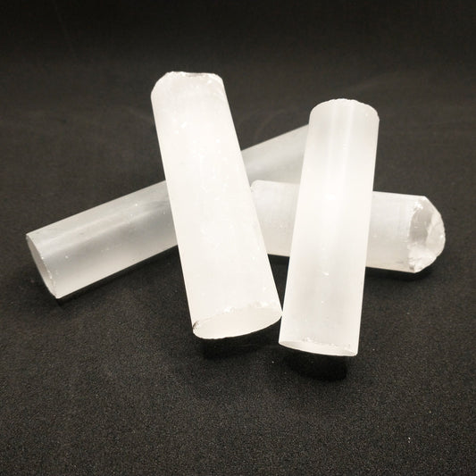 Synthetic Corundum Clear / White Laser Rod Lab Created Faceting Rough