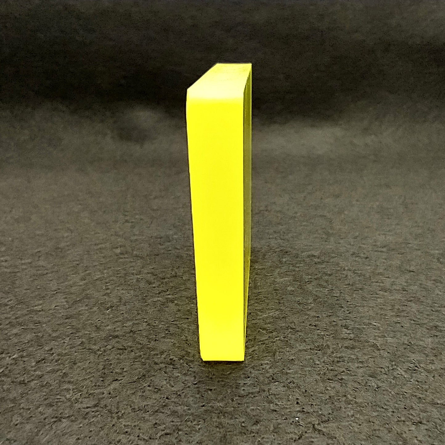 Fluorescent Yellow YAG Lab Created Synthetic Faceting Rough
