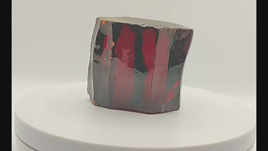Light Garnet Red Cubic Zirconia Lab Created Synthetic Faceting Rough