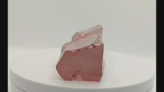 Pink Cubic Zirconia Lab Created Synthetic Faceting Rough