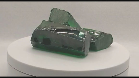 Emerald Cubic Zirconia Lab Created Synthetic Faceting Rough