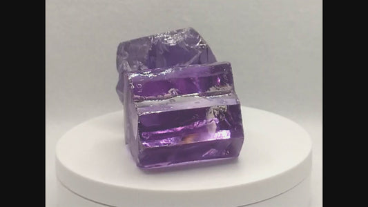 Lavender Cubic Zirconia Lab Created Synthetic Faceting Rough