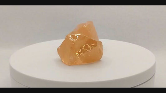 Peach Morganite UV Reactive Cubic Zirconia Lab Created Synthetic Faceting Rough